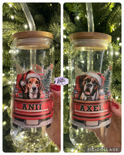 Load image into Gallery viewer, Woof Christmas Glass Can