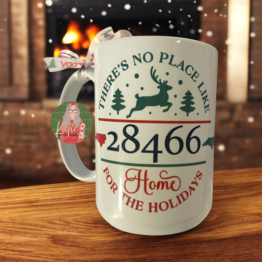 There’s No Place Like Home for the Holidays Zipcode Mug