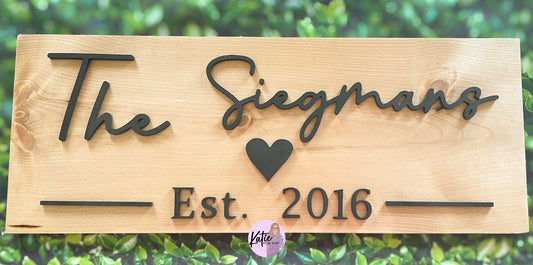 Custom Family Name & Est.