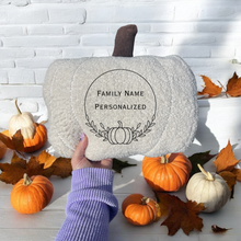 Load image into Gallery viewer, Personalized Pumpkin Pillow

