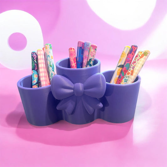 Coquette Bow Pen/Makeup Brush Holder