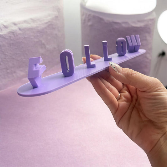 Custom Illusion 3D Name Board