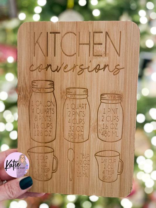 Personalized Kitchen Conversion Mini Board