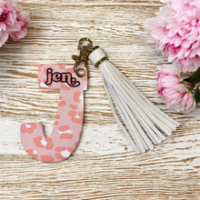 Load image into Gallery viewer, Personalized Jumbo Doodle Letter Keychain

