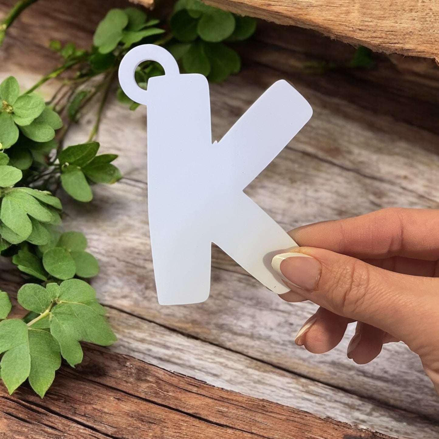 Doodle Letter Keychain Blank + Digital Doodle File Bundle