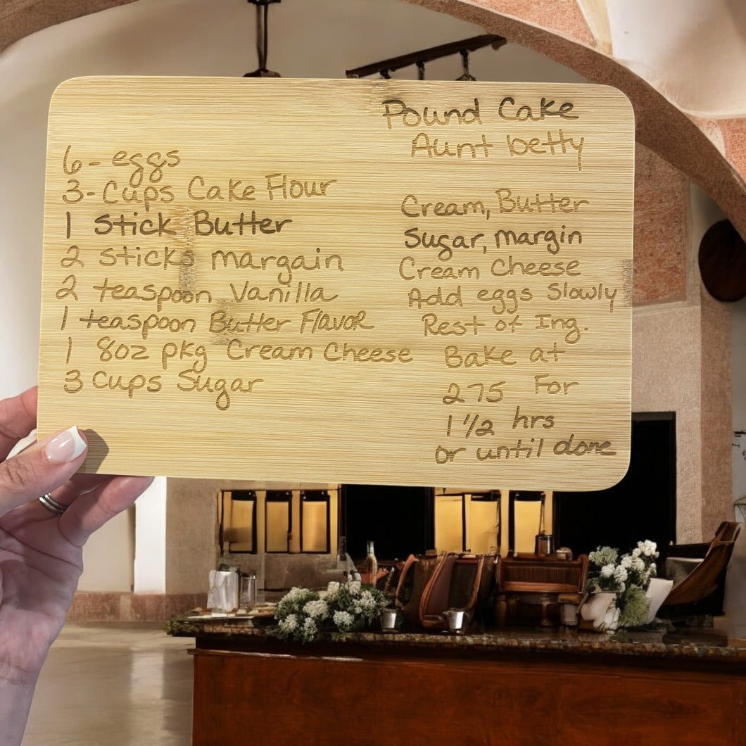 Whatcha Cookin Engraved Recipe Mini Board