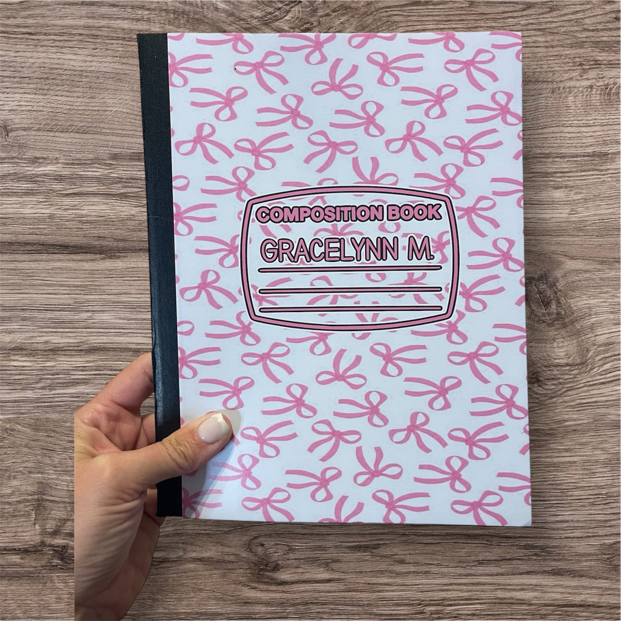 Custom Composition Book – Katie by the Glass