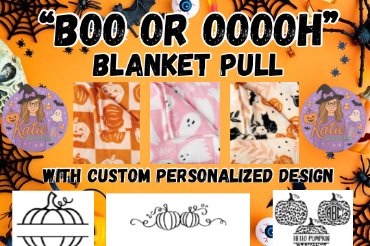 Boo or Ooooh Blanket Pull