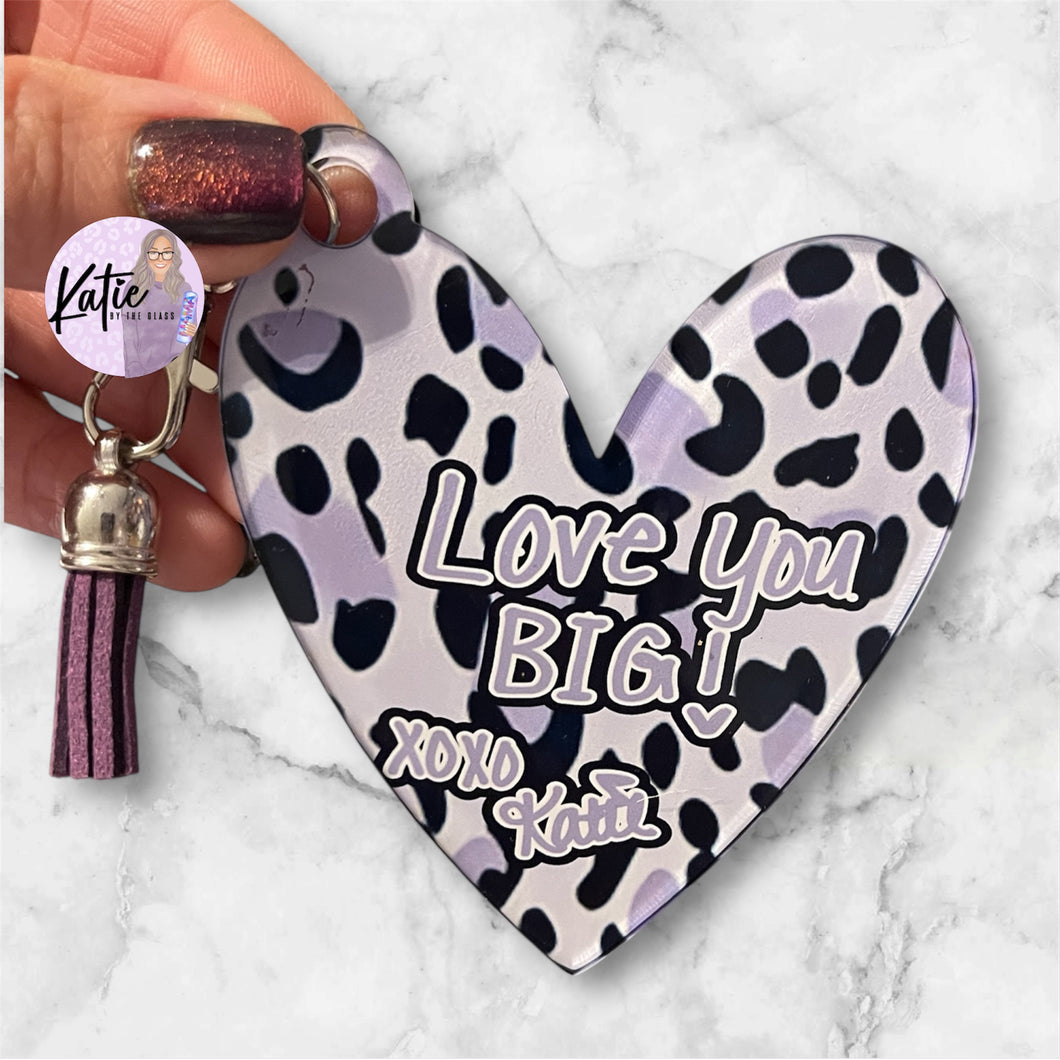 Love You Big Keychain
