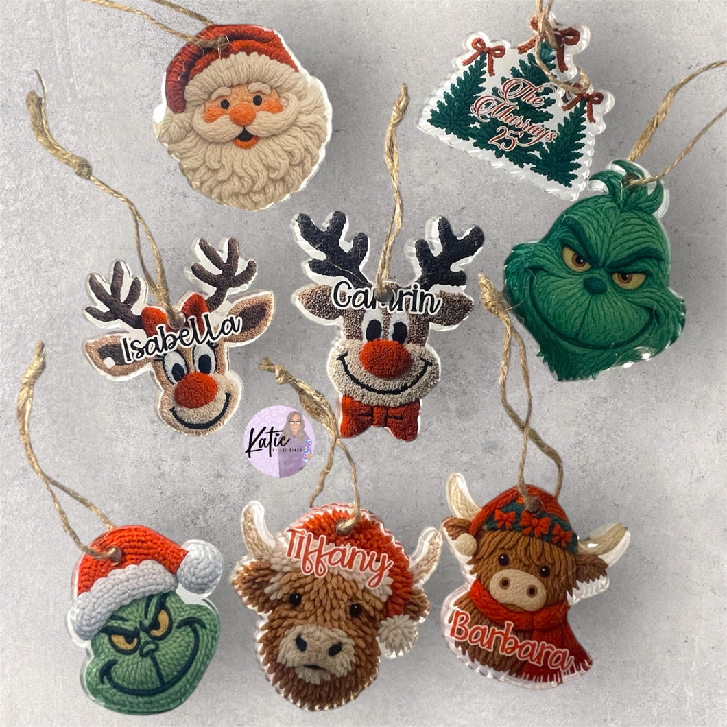 Christmas Yarn Ornament