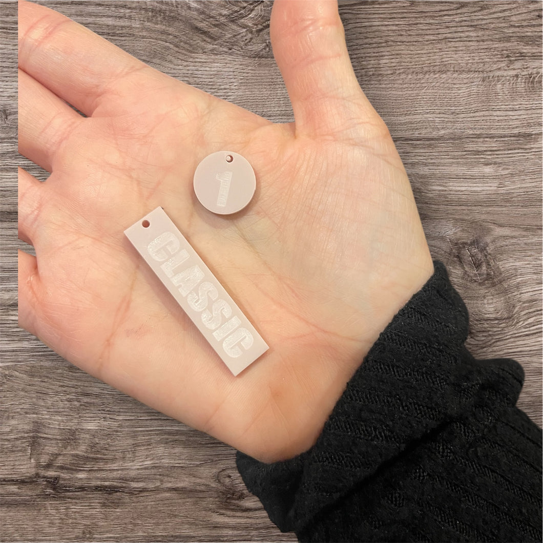 Acrylic Pendant/Charms Engraved Custom