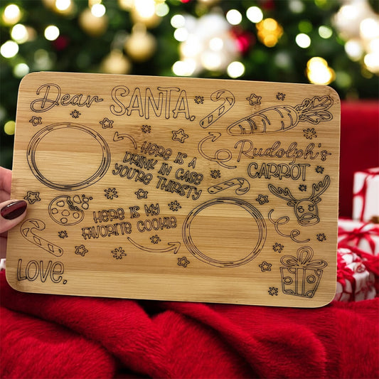 Dear Santa Mini Engraved Tray