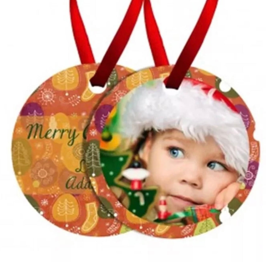 Custom Christmas Round Ornament