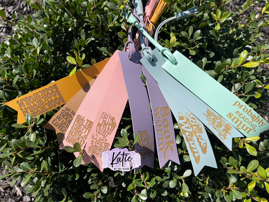 Leather Laser Engraved Bookmark